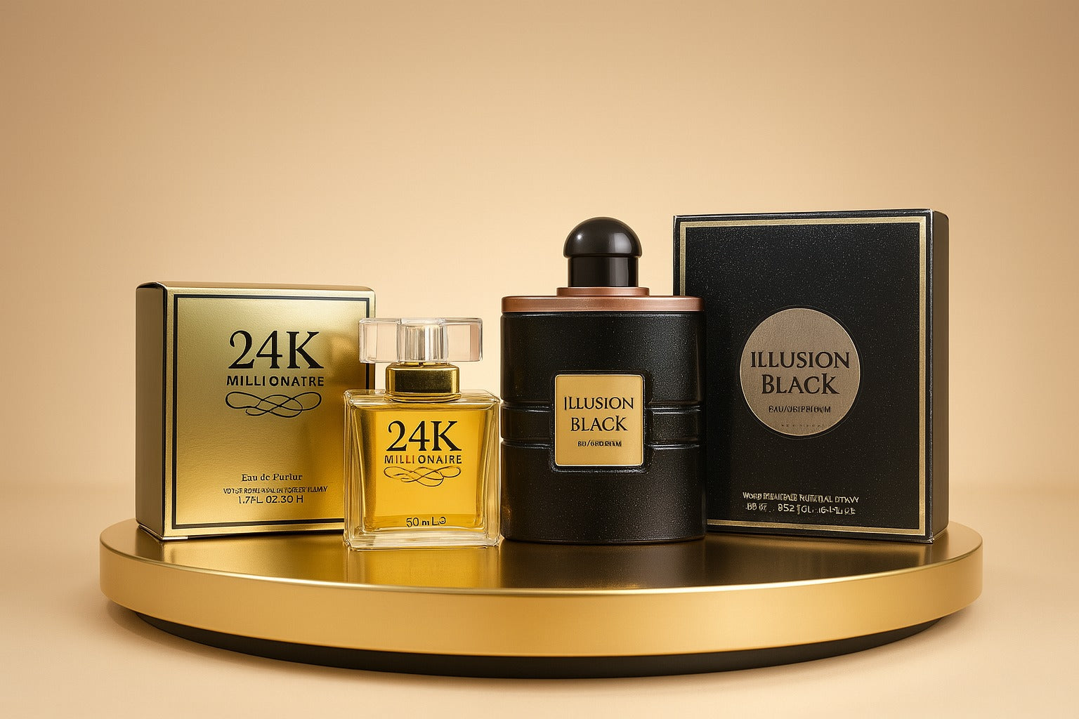 SKU COS00113 - illusion Black With 24K Millionaire - Premium Fragrance